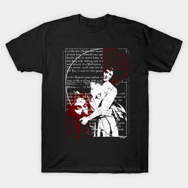 David And Goliath.... T-Shirt by NINE69